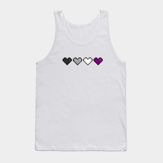 Asexual Hearts Tank Top by Pridish